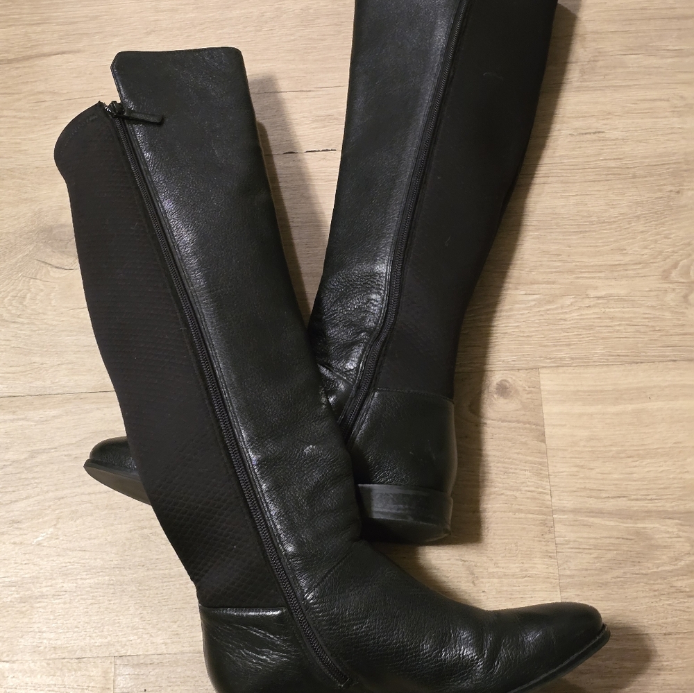 Cole Haan Dutchess Tall Boots BLACK SIZE 7B US